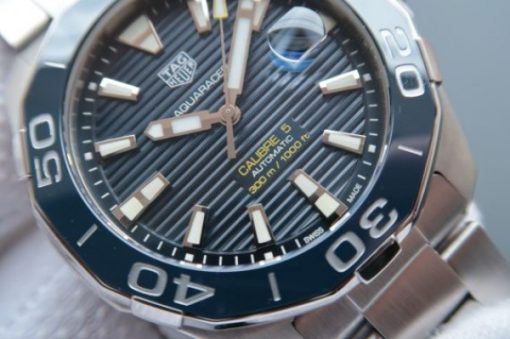 Replica Tag Heuer Aquaracer Calibre 5 300M SS Blue Dial/Bezel SS Bracelet A2824 - Image 2
