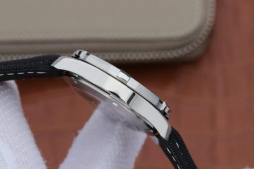 Replica Tag Heuer Aquaracer Calibre 5 SS V6 Black Textured Dial Black Nylon Strap A2824 - Image 5