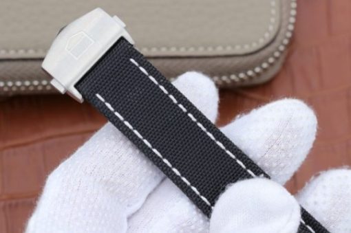 Replica Tag Heuer Aquaracer Calibre 5 SS V6 Black Textured Dial Black Nylon Strap A2824 - Image 7