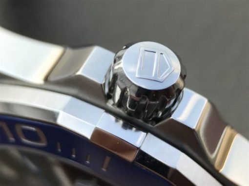 Replica Tag Heuer Aquaracer Calibre 5 SS Blue Ceramic Bezel V6 Black Dial Black Nylon Strap A2824 - Image 11