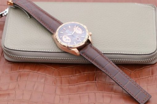 Replica Tag Heuer Grand Carrera Chronograph Rose Gold Calibre 17 Brown Dial A7750 - Image 8