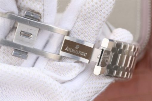 Replica Audemars Piguet Royal Oak Tourbillon Extra-Thin Openworked SS Skeleton Dial SS Bracelet - Image 7