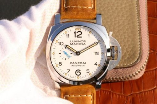 Replica Panerai PAM1499 S XF White Dial Brown Asso Strap P9010