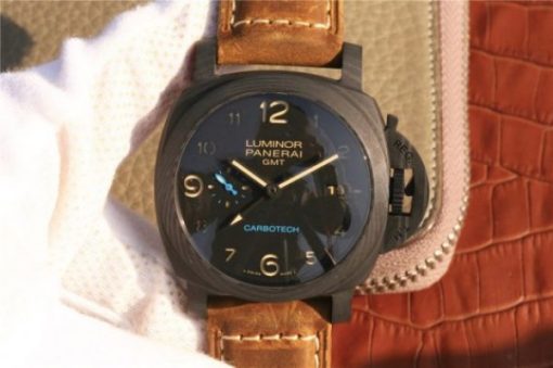 Replica Panerai PAM441 Carbotech Case VSF Brown Asso Strap P.9001