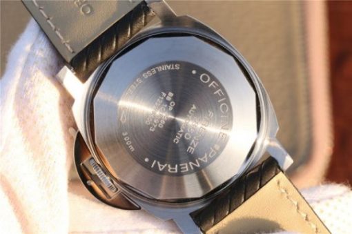 Replica Panerai PAM048 XF Black Dial Black Leather Strap A7750 - Image 6
