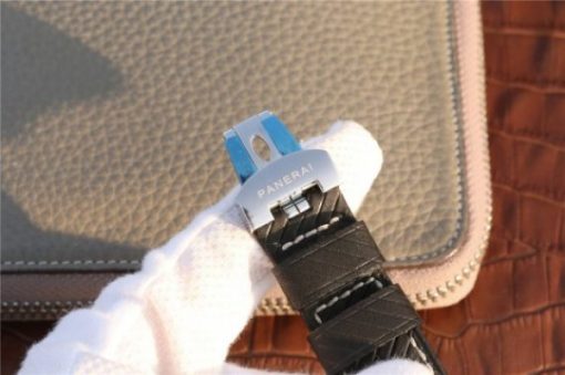 Replica Panerai PAM048 XF Black Dial Black Leather Strap A7750 - Image 7