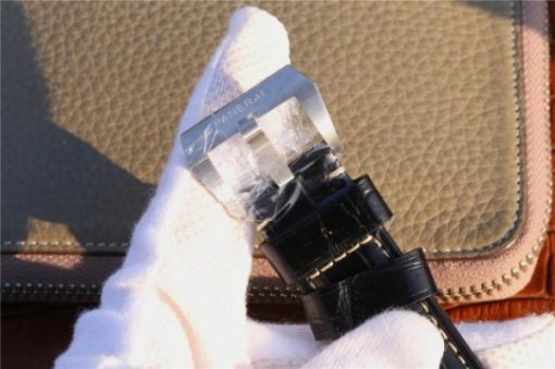 Replica Panerai PAM1312 XF Black Dial Black Leather Strap P9010 - Image 7