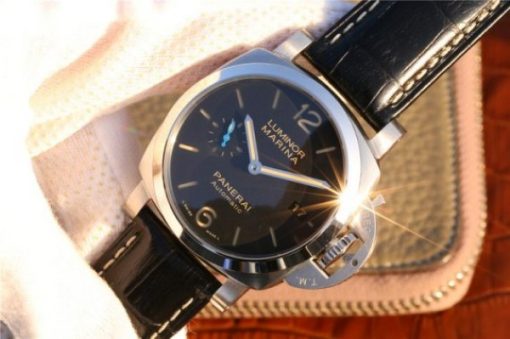 Replica Panerai PAM1392 XF Black Dial Black Leather Strap P9010 - Image 2
