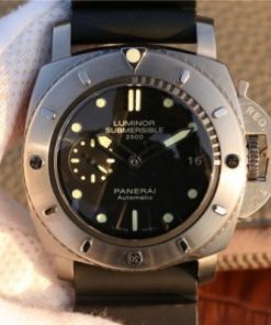 Replica Panerai PAM364 Titanium XF Black Rubber Strap P9000