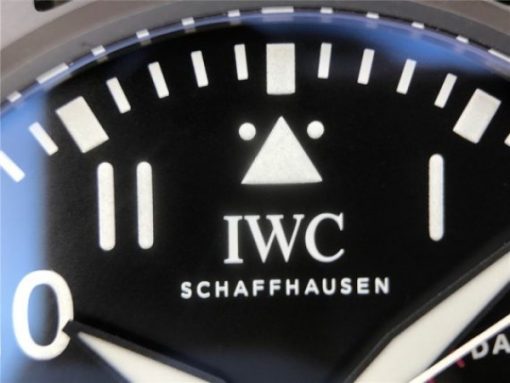 Replica IWC Big Pilot Real PR IW502001 Real Ceramic ZF V2 Black Calfskin Strap A51111 - Image 4