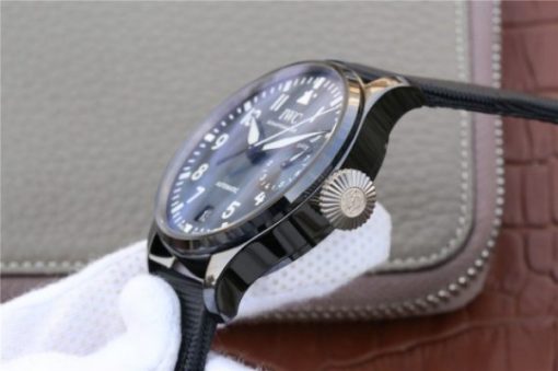 Replica IWC Big Pilot Real PR IW502003 Real Ceramic BOUTIQUE RODEO DRIVE ZF V2 Calfskin Strap A51111 - Image 9