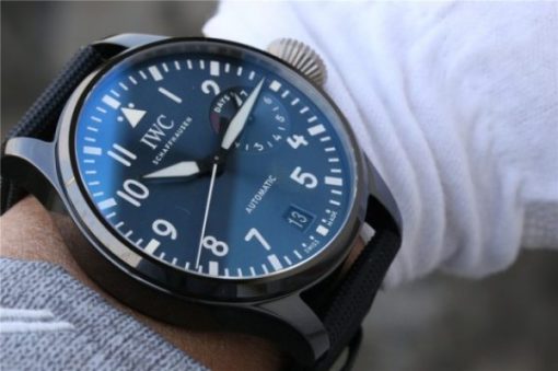 Replica IWC Big Pilot Real PR IW502003 Real Ceramic BOUTIQUE RODEO DRIVE ZF V2 Calfskin Strap A51111 - Image 16