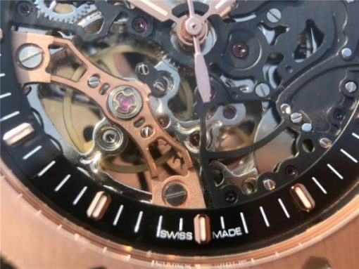 Replica Audemars Piguet Royal Oak 41mm Double Balance Wheel Openworked 15407 RG JF  RG Bracelet A3132 - Image 6