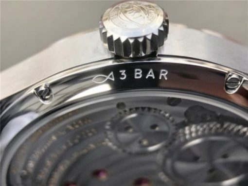 Replica IWC Portuguese Tourbillon IW5463 SS YLF Green Dial RG Markers Black Leather Strap A98900 - Image 11