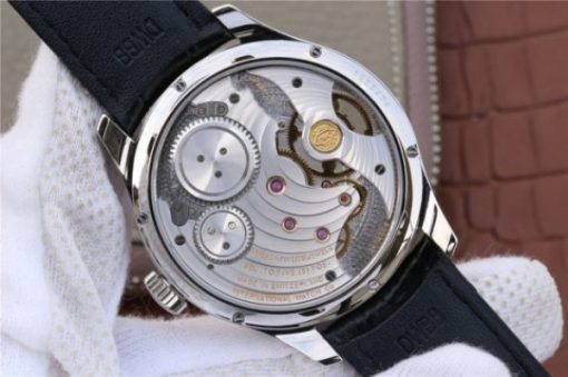 Replica IWC Portuguese Tourbillon IW5463 SS YLF Green Dial RG Markers Black Leather Strap A98900 - Image 12