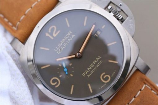Replica Panerai PAM1351 Titanium ZF Brown Dial Brown Asso Strap P9010 - Image 3
