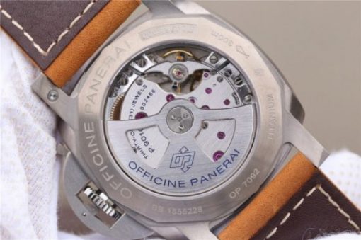Replica Panerai PAM1351 Titanium ZF Brown Dial Brown Asso Strap P9010 - Image 12