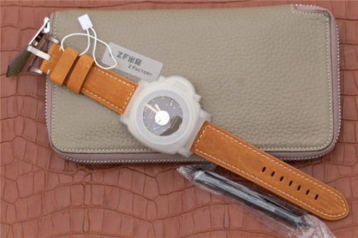 Replica Panerai PAM1351 Titanium ZF Brown Dial Brown Asso Strap P9010 - Image 18