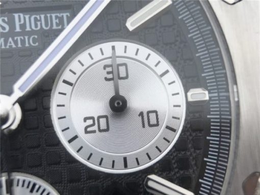 Replica Audemars Piguet Royal Oak Chronograph SS JHF Black/White Dial SS Bracelet A7750 - Image 5