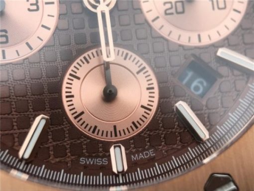 Replica Audemars Piguet Royal Oak Chronograph RG JHF Brown/RG Dial RG Bracelet A7750 - Image 5