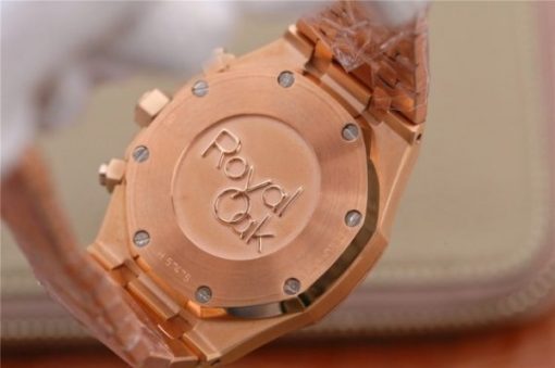 Replica Audemars Piguet Royal Oak Chronograph RG JHF Brown/RG Dial RG Bracelet A7750 - Image 14