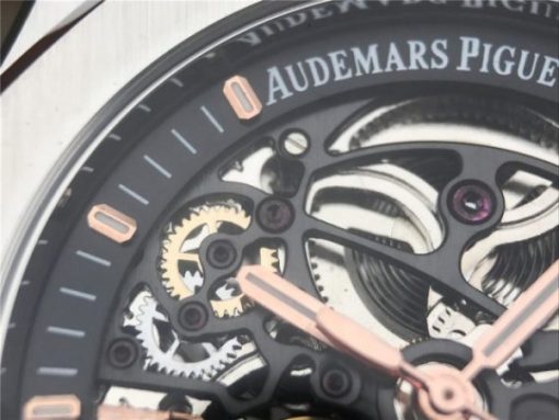 Replica Audemars Piguet Royal Oak 41mm Double Balance Wheel Openworked 15407 SS JF SS Bracelet A3132 - Image 4
