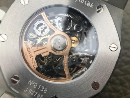 Replica Audemars Piguet Royal Oak 41mm Double Balance Wheel Openworked 15407 SS JF SS Bracelet A3132 - Image 12