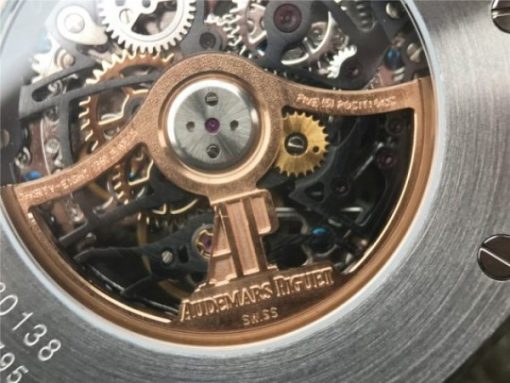 Replica Audemars Piguet Royal Oak 41mm Double Balance Wheel Openworked 15407 SS JF SS Bracelet A3132 - Image 13
