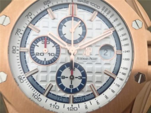 Replica Audemars Piguet Royal Oak Offshore 44mm RG Summer Edition JF White Rubber Strap A3126 - Image 7