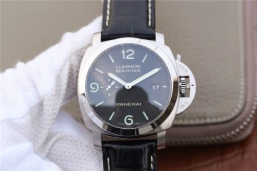 Replica Panerai PAM312 VSF Black Leather Strap P.9000 Super Clone