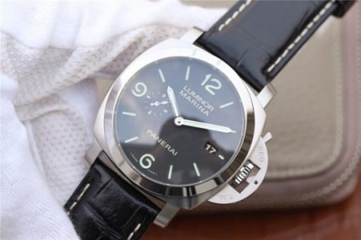 Replica Panerai PAM312 VSF Black Leather Strap P.9000 Super Clone - Image 2