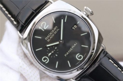 Replica Panerai PAM388 Black Dial Leather Strap P.9000 Super Clone - Image 3