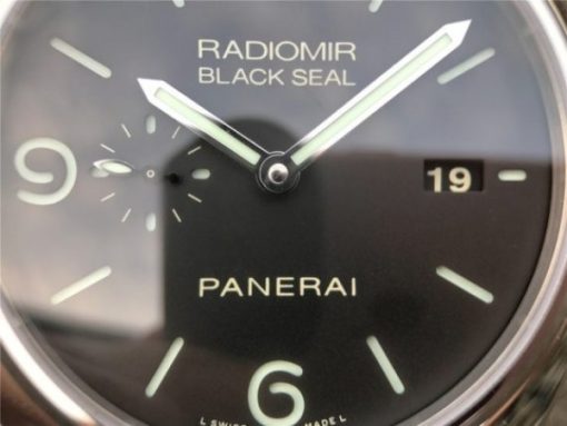 Replica Panerai PAM388 Black Dial Leather Strap P.9000 Super Clone - Image 8