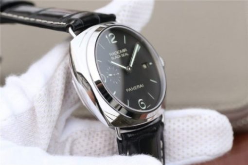 Replica Panerai PAM388 Black Dial Leather Strap P.9000 Super Clone - Image 9
