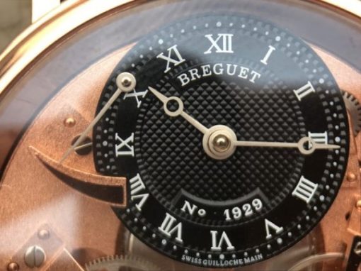 Replica Breguet Tradition 7057BR/R9/9W6 RG SF Rose Gold Skeleton Dial Black Leather Strap A507 - Image 4