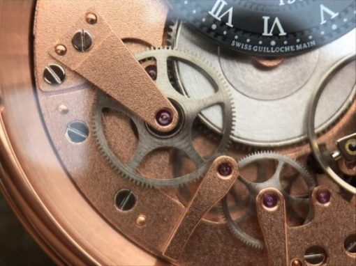 Replica Breguet Tradition 7057BR/R9/9W6 RG SF Rose Gold Skeleton Dial Black Leather Strap A507 - Image 6
