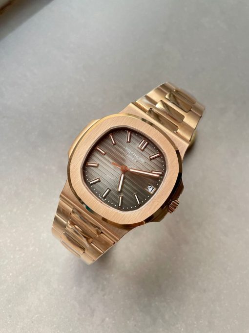 Replica PATEK PHILIPPE Nautilus 5711 3KF 1:1 Best Edition Grey Dial on YG Bracelet A324 V2 - Image 6