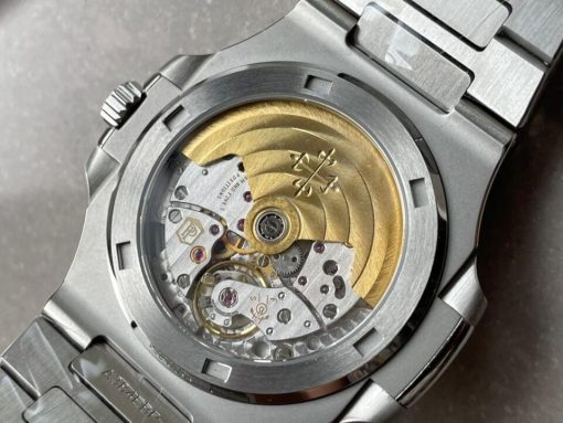 Replica PATEK PHILIPPE Nautilus 5711/1A PPF VF 1:1 Best Edition Green Textured Dial on SS Bracelet 324CS - Image 9