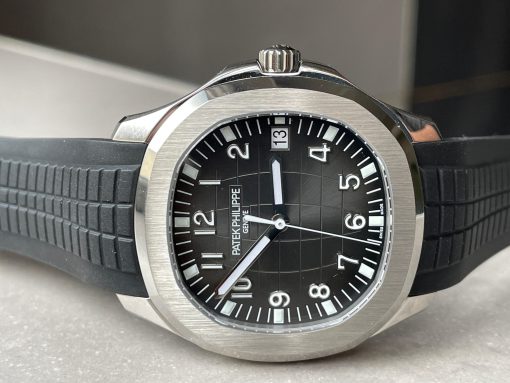 Replica PATEK PHILIPPE Aquanaut 5167 SS 3KF Best Edition Gray Dial on Black Rubber Strap A324 Super Clone V2 - Image 7