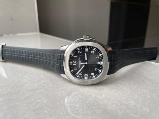Replica PATEK PHILIPPE Aquanaut 5167 SS 3KF Best Edition Gray Dial on Black Rubber Strap A324 Super Clone V2 - Image 8