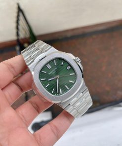 Replica PATEK PHILIPPE Nautilus 5711/1A PPF VF 1:1 Best Edition Green Textured Dial on SS Bracelet 324CS