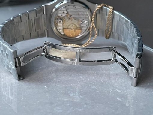 Replica PATEK PHILIPPE Nautilus 5712 SS PPF 1:1 Best Edition Blue Dial on SS Bracelet A240 V2 - Image 9