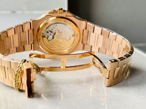 Replica PATEK PHILIPPE Nautilus 5711 3KF 1:1 Best Edition Grey Dial on YG Bracelet A324 V2 - Image 8