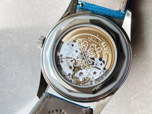 Replica PATEK PHILIPPE Calatrava 6007A-001 SS ZF 1:1 Best Edition Blue Dial on Blue Leather Strap A324CS - Image 13