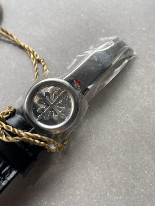 Replica PATEK PHILIPPE Annual Calendar Moonphase 5396 SS ZF 1:1 Best Edition White/Blue Dial on Black Leather Strap A324 - Image 13