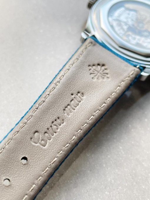 Replica PATEK PHILIPPE Calatrava 6007A-001 SS ZF 1:1 Best Edition Blue Dial on Blue Leather Strap A324CS - Image 15