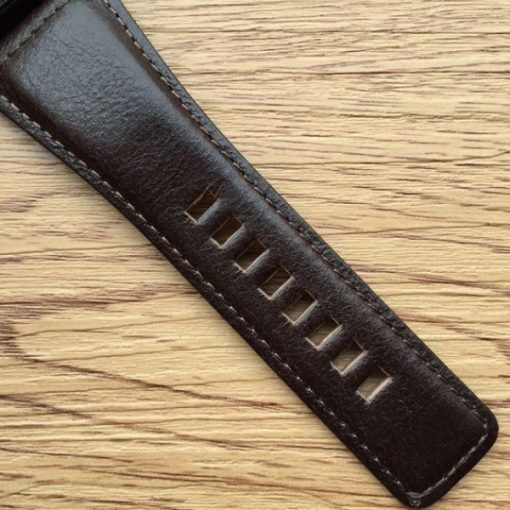 Replica Bell & Ross BR 01 Skull PVD Blue Dial Brown Leather Strap MIYOTA 9015 - Image 7