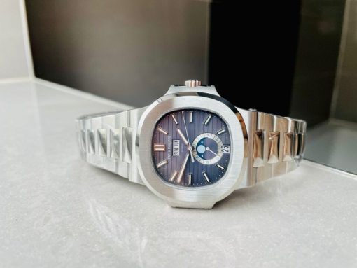 Replica PATEK PHILIPPENautilus 5726 Full Function Moonphase PPF 1:1 Best Blue Dial A324 - Image 7