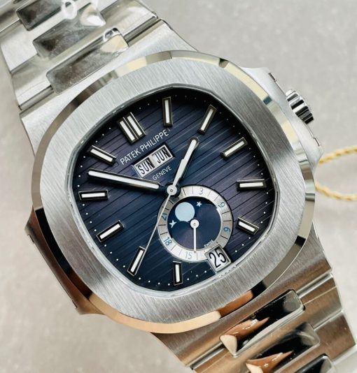 Replica PATEK PHILIPPENautilus 5726 Full Function Moonphase PPF 1:1 Best Blue Dial A324 - Image 5