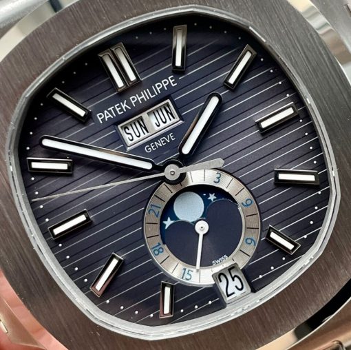 Replica PATEK PHILIPPENautilus 5726 Full Function Moonphase PPF 1:1 Best Blue Dial A324 - Image 4